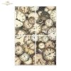 Papier morwowy decoupage FPA1042 seria Czary Alicji - zegary* Mulberry decoupage paper FPA1042 Alice's Magic series - clocks* Papel decoupage morera FPA1042 Serie Magia de Alicia - relojes